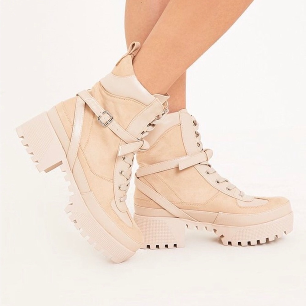 Beige boots